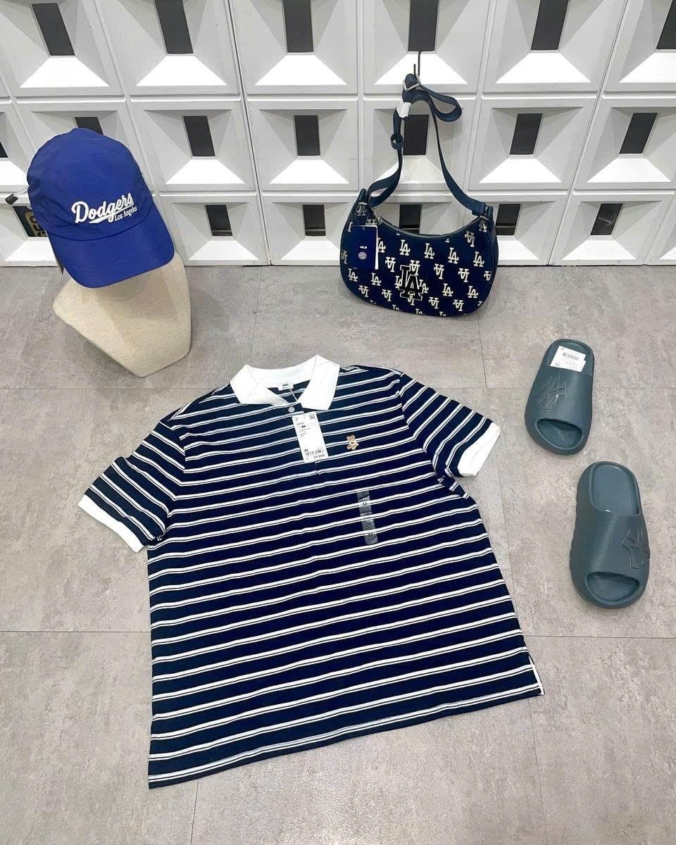  Áo Polo SPAO [Nữ] - Bear Sọc Ngang Navy SS26 