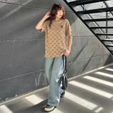  Áo Thun New Era - [Unisex] Monogram NY Yankees Brown 