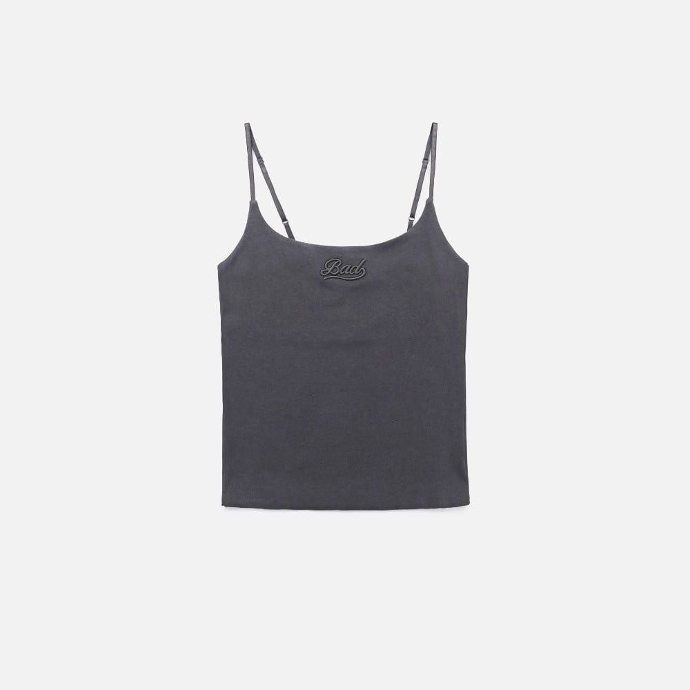 ◆BADBLOOD◆ Beyond Soft Cami Tank Charcoal w-tnk24-070 Áo Hai Dây [Nữ] Badblood - Beyond Soft Cami Tank – Dope Shop