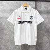  Áo Thun Polo New Era - [Unisex] NY Stripe Black/White 