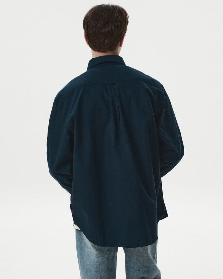  Áo Sơ Mi WHOAU [Unisex] - Steve Oxford Shirt Navy - WHYWF2311U 