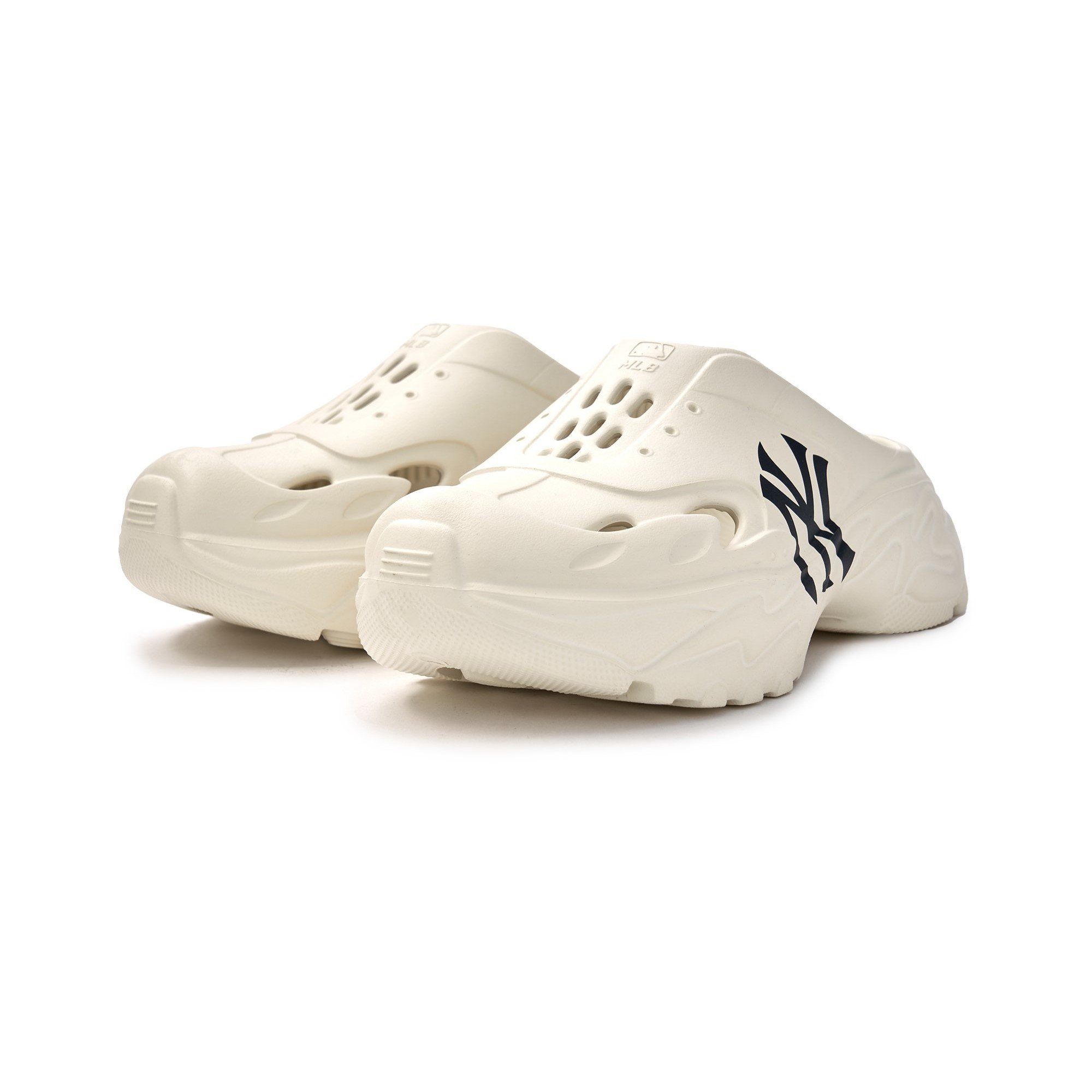  Giày Đạp Gót MLB Korea - Big Ball Chunky Recovery Mule NY Yankees - 3ASQR0153-50IVS 