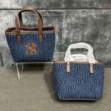  Túi Đeo Chéo MLB Classic Mono Denim Embossed Crossbody NY 3ACRDM16N-50INS 