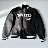  Áo Khoác Bomber New Era - [Unisex] Boston Varsity Jacket Black 