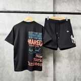  Áo Thun New Era - [Unisex] NY Yankees Freestyle Words Black T-shirt - 18887545 