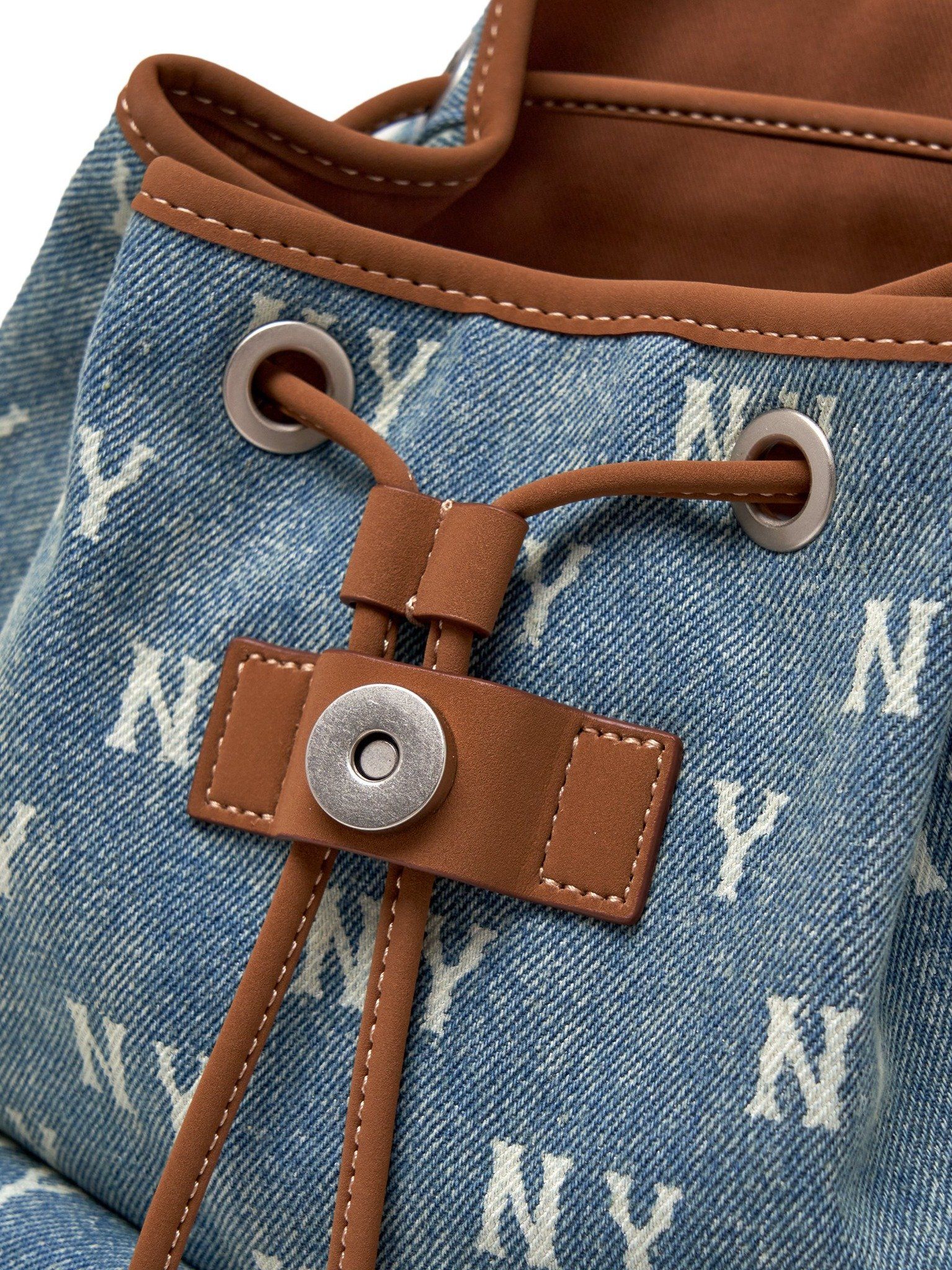  Balo MLB Classic Monogram Vintage Denim Backpack NY Yankees - 3ABKM065N-50BLL 