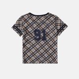  Áo Thun [Unisex] Badblood - [w-tee25-111] 91 V-neck Jersey T-shirt Beige 