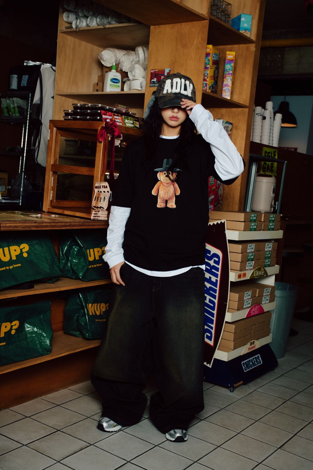  Áo thun [Unisex] ADLV - Acmédelavie GAT AC Bear Black 