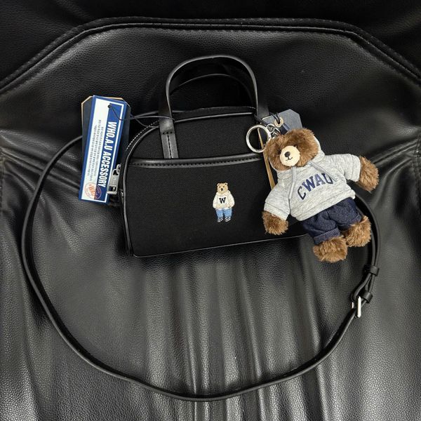 Túi Xách Whoau - Steve Canvas Mini Tote Bag Black - WHBGG2223A