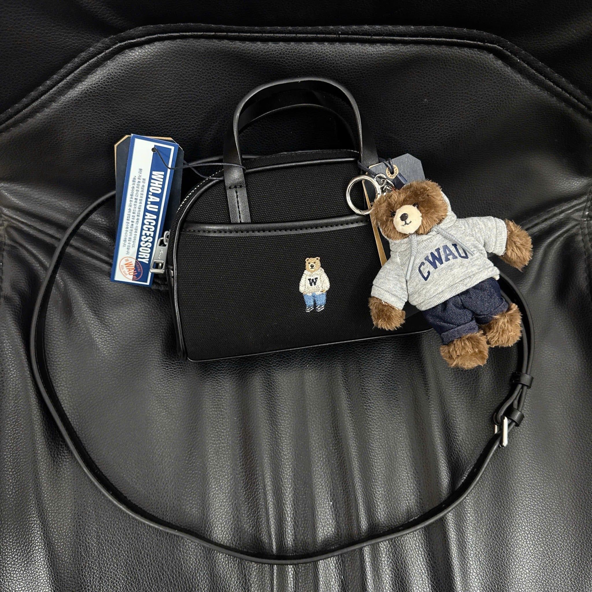  Túi Xách Whoau - Steve Canvas Mini Tote Bag Black - WHBGG2223A 