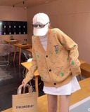  Áo Cardigan MLB [Unisex] - Dia Monogram Boston - 3AKCM0431-43SAS 