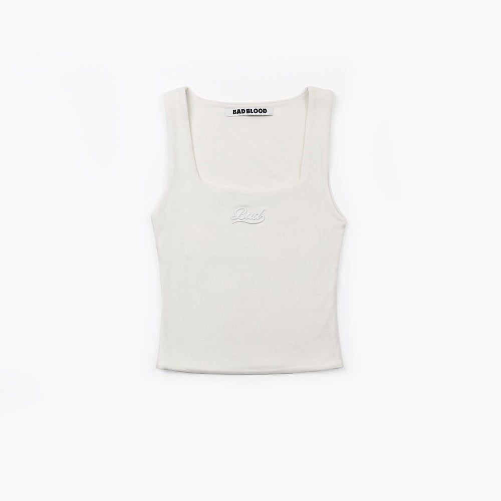 ■BADBLOOD■ Beyond Soft Square Neck Tank Cream w-tnk24-072 Áo Tanktop [Nữ] Badblood - [w-tnk24-072] Beyond Soft Square