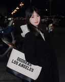  Túi Xách MLB Korea - Varsity Los Angeles Dodgers Shopper Bag 3AORL104N-07CRM 