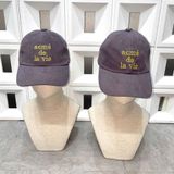  Nón ADLV - Acmedelavie Cotton Napping 3D Embo Ball Cap Gray 