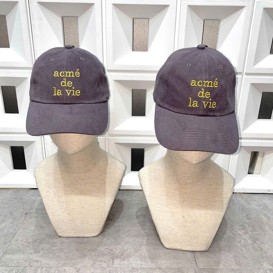  Nón ADLV - Acmedelavie Cotton Napping 3D Embo Ball Cap Gray 