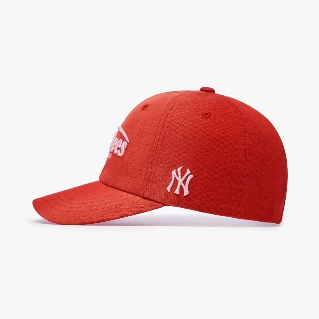  Nón MLB Korea - [Unisex] Vintage Washed Curve Logo Unstructured - 3ACPV076N-50RDD 