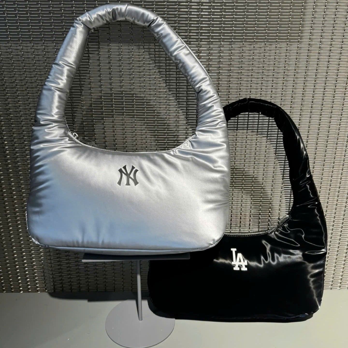  Túi Xách MLB Korea - Basic Luxle Leisure Hobo Bag LA Dodgers Black - 3ABQS044N-07BKS 