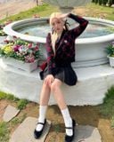  Áo Cardigan Crop MLB [Nữ] - Heart All-Over NY Black - 3FKCH0234-50BKS 