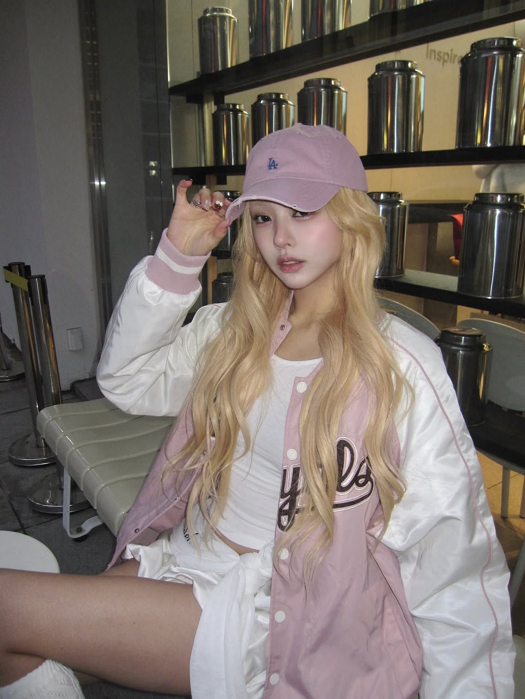  Nón MLB Korea - [Unisex] Vintage Nano Unstructured Ball Cap - 3ACPB096N 
