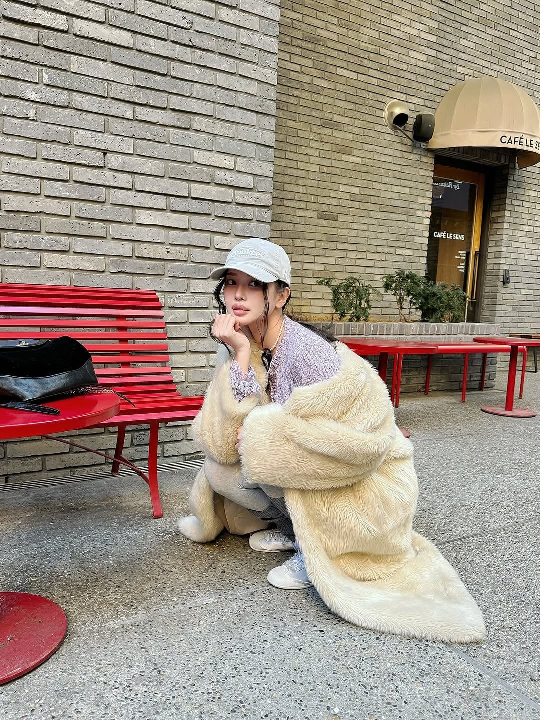  Nón MLB Korea - [Unisex] Vintage Damaged Curve Logo Unstructured Ball Cap - 3ACPV106N 