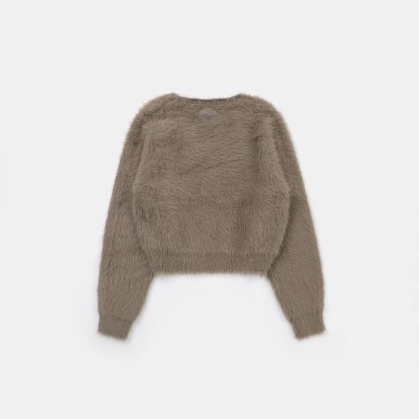 Áo Sweater [Nữ] Lông Badblood - [w-knt24-016] BS Mohair V-neck Sweater Tobacco