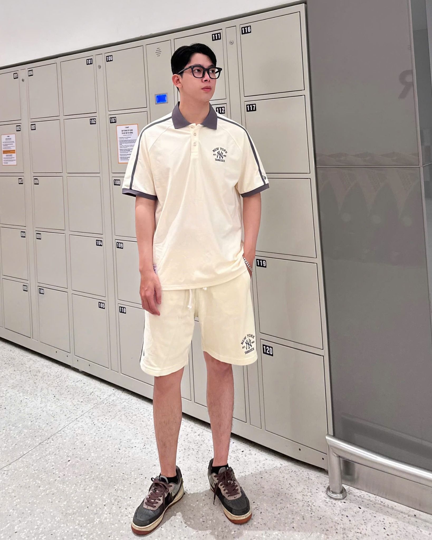  Áo Thun Polo New Era - [Unisex] NY Yankees Mix Gray Line - 14578789 