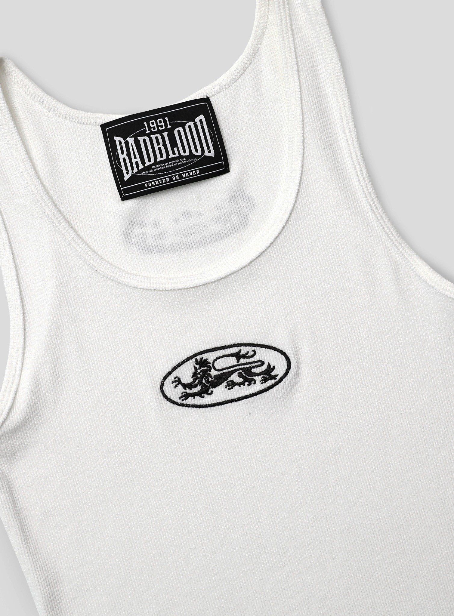 Áo Tanktop [Unisex] Badblood - [w-tnk25-011] Mystic Tank Slim Fit White 