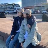  Nón Marithe & Francois Girbaud - Small Classic Logo Cap Dark Beige 