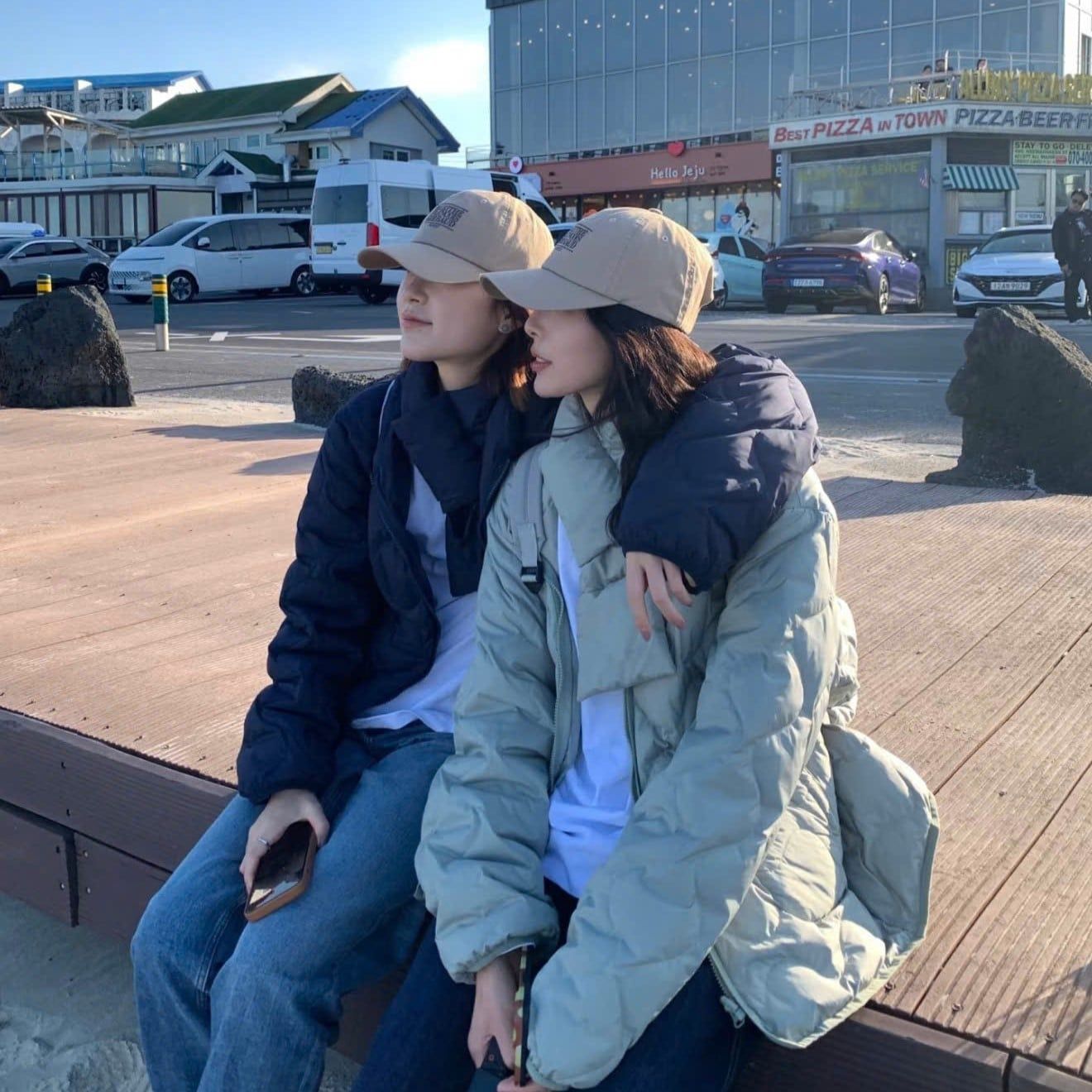  Nón Marithe & Francois Girbaud - Small Classic Logo Cap Dark Beige 