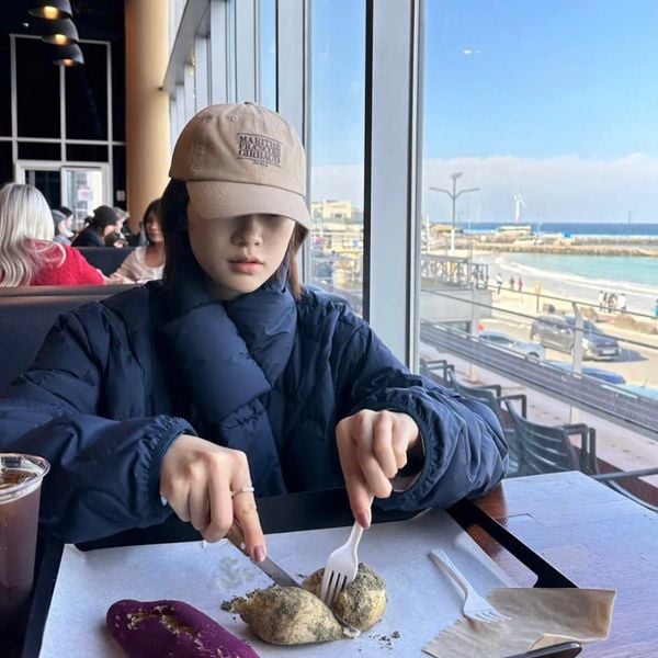 Nón Marithe & Francois Girbaud - Small Classic Logo Cap Dark Beige