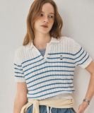  Áo Len WHOAU [Nữ] - Steve Collar Cable Sweater - WHKAG2423F 