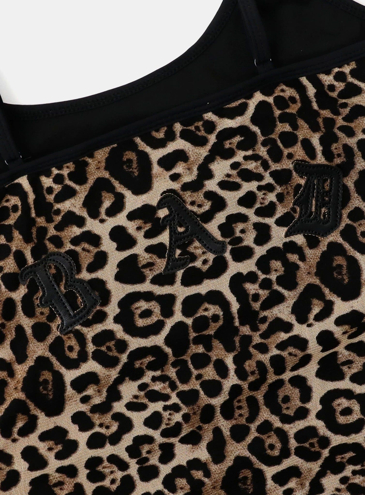  Váy [Nữ] Badblood - [w-drs25-002] Mystic String Mini Dress Brown Leopard 