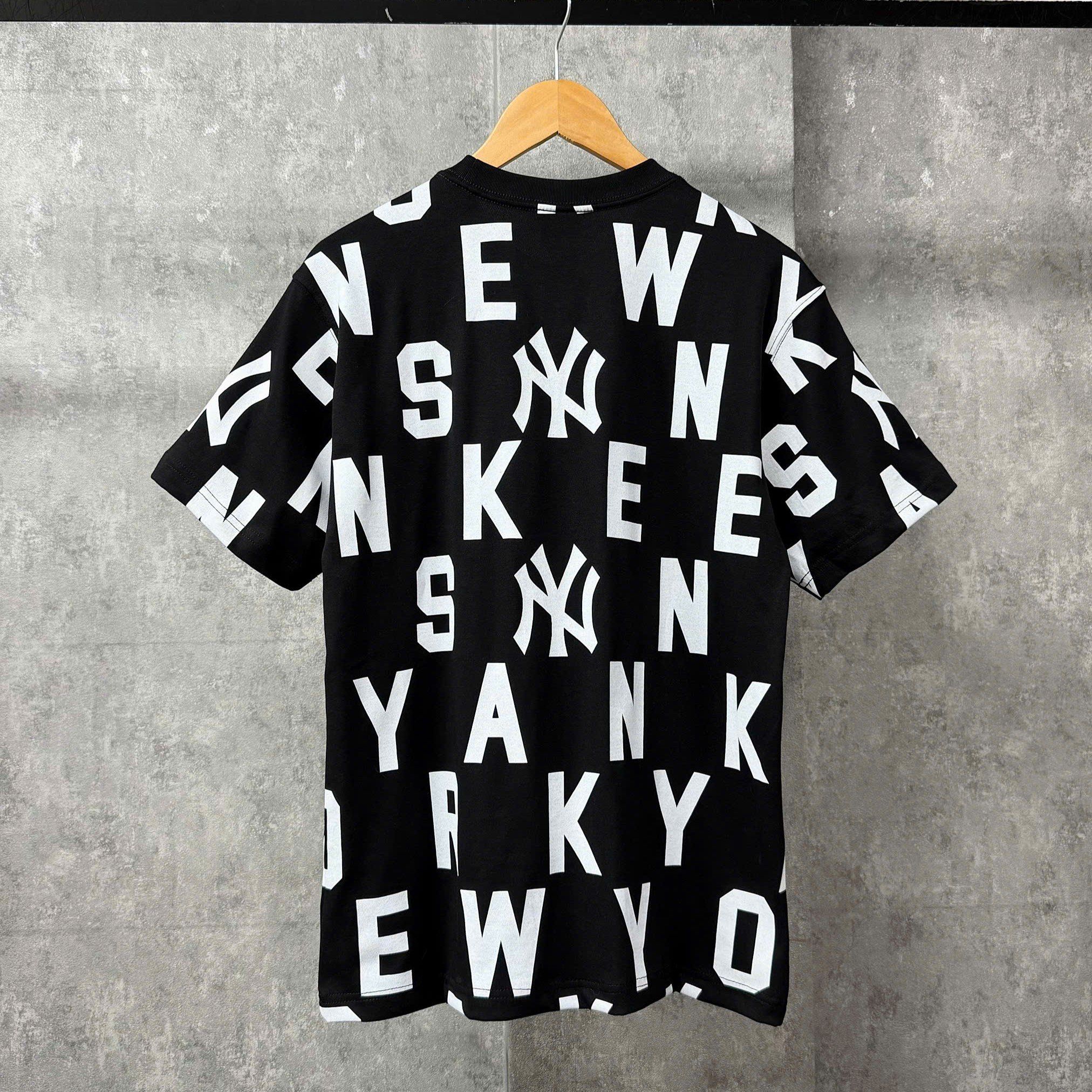  Áo Thun New Era - [Unisex] NY Monogram Yankees Black - 12225659 