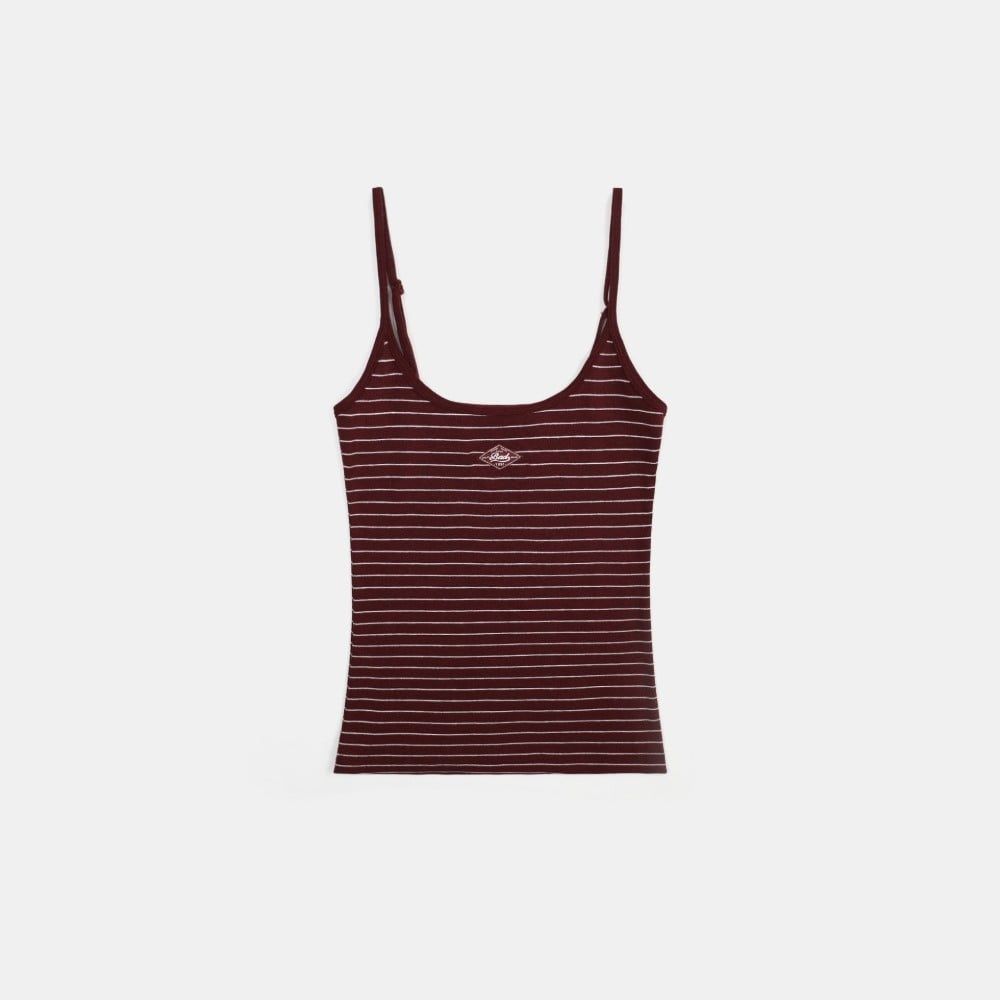  Áo Hai Dây [Nữ] Badblood - [w-tnk25-001] Beyond Soft String Tank Striped Red 