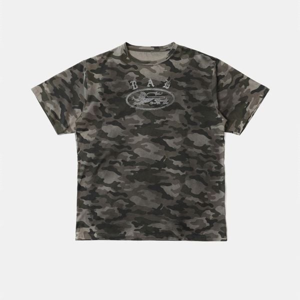 Áo Thun [Unisex] Badblood - [w-tee25-043] Crack Print T-shirt - White