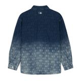  Áo Sơ Mi Jean MLB [Unisex] - Classic Monogram Gradient Jacquard Denim Shirt NY Yankees - 3ADRM0751-50NYD 