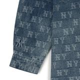  Áo Sơ Mi Jean MLB [Unisex] - Classic Monogram Gradient Jacquard Denim Shirt NY Yankees - 3ADRM0751-50NYD 