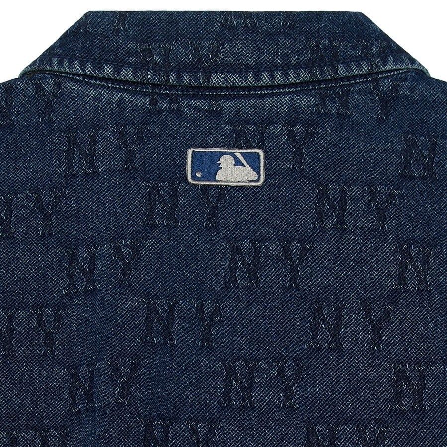  Áo Sơ Mi Jean MLB [Unisex] - Classic Monogram Gradient Jacquard Denim Shirt NY Yankees - 3ADRM0751-50NYD 