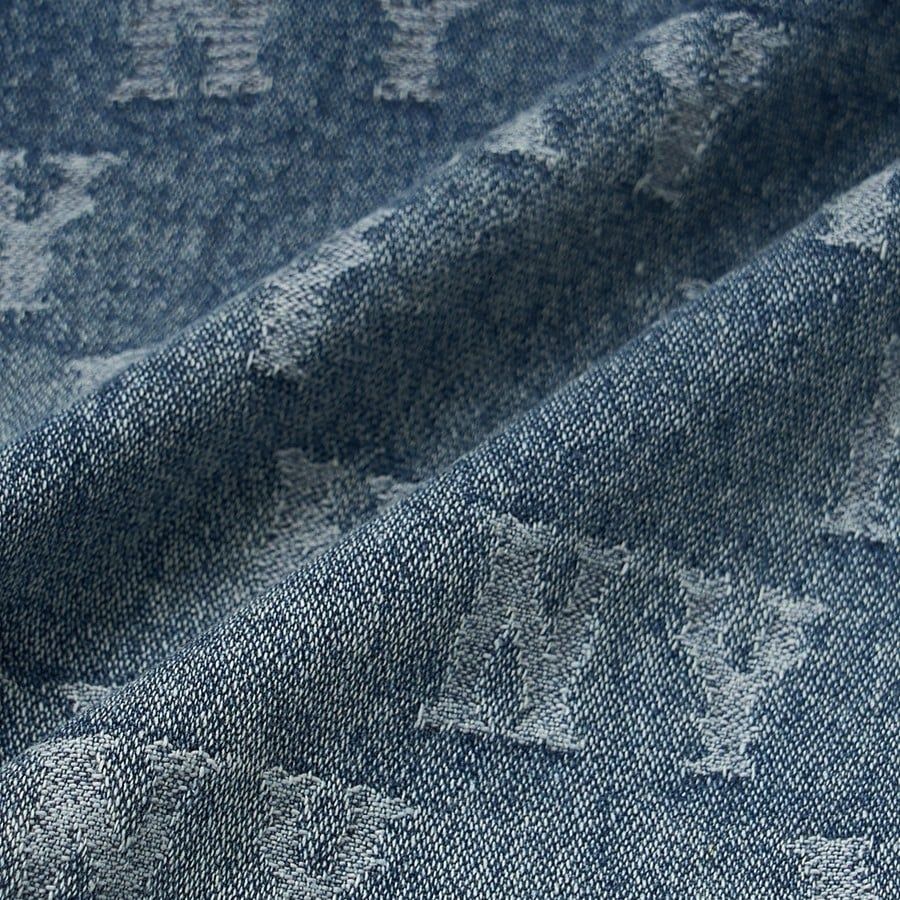 Áo Sơ Mi Jean MLB [Unisex] - Classic Monogram Gradient Jacquard Denim Shirt NY Yankees - 3ADRM0751-50NYD 