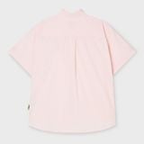  Áo Sơ Mi WHOAU [Unisex] - Steve Loose Fit Short Sleeve Shirts Pink - WHYAG2511F 
