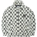  Áo Khoác Lông MLB - Classic Monogram Front Panel Pattern Fleece Jumper New York Yankees - 3AFDM0126-50BKS 