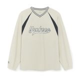  Áo Sweater MLB Korea - Varsity Sportive Curlsive Woven Yankees - 3AMTV1254-50CRD 