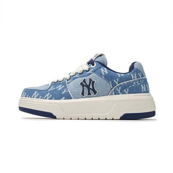 Giày MLB Korea Chunky Liner Denim Classic Mono NY Yankees - 3ASXCDC4N-50BLS