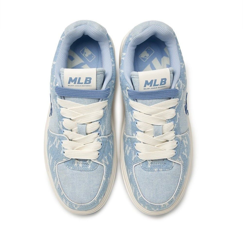  Giày MLB Korea Chunky Liner Denim Classic Mono New York Yankees Skyblue - 3ASXCDC4N-50SBS 