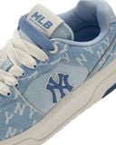  Giày MLB Korea Chunky Liner Denim Classic Mono New York Yankees Skyblue - 3ASXCDC4N-50SBS 