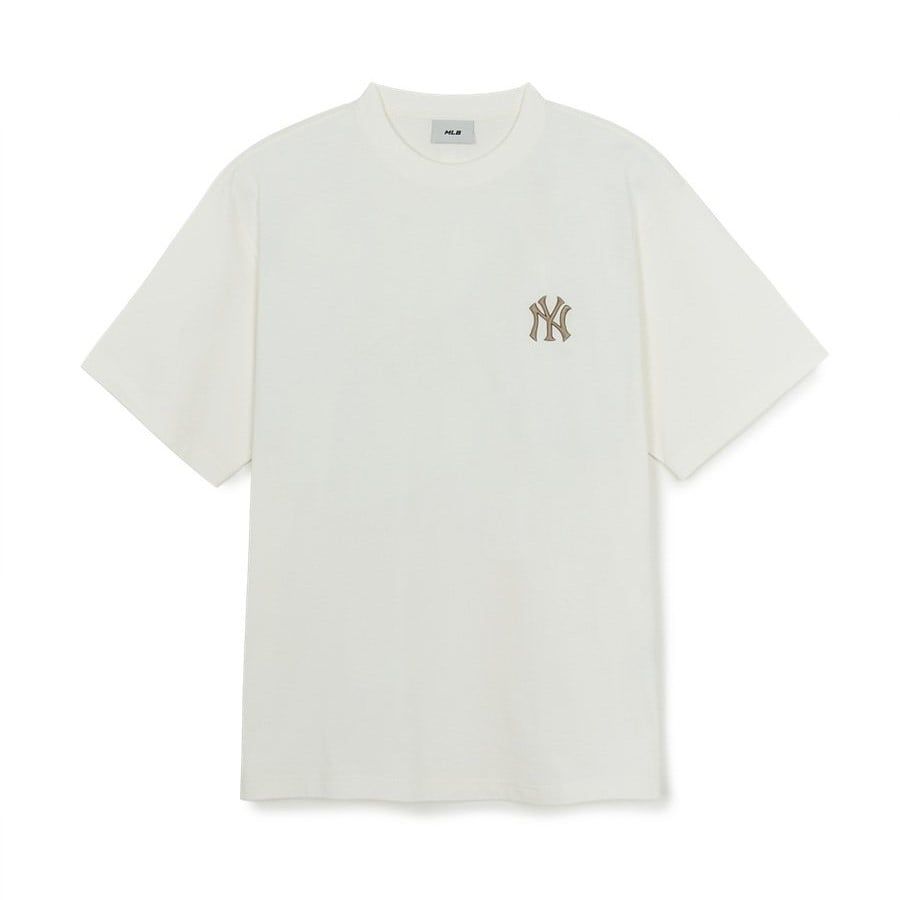  Áo thun MLB [Unisex] Vintage Monotive Over Fit T Shirts NY Yankees - 3ATSM0854-50IVS 