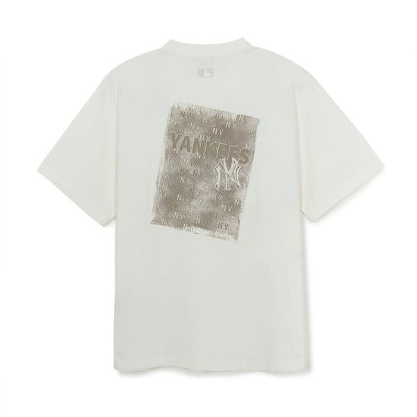  Áo thun MLB [Unisex] Vintage Monotive Over Fit T Shirts NY Yankees - 3ATSM0854-50IVS 