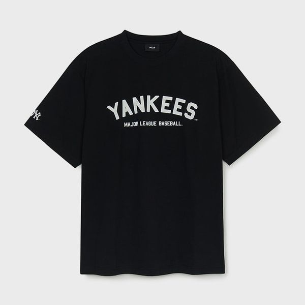 Áo thun MLB [Unisex] Varsity Big Logo Overfit NY Yankees - 3ATSV0253-50BKS