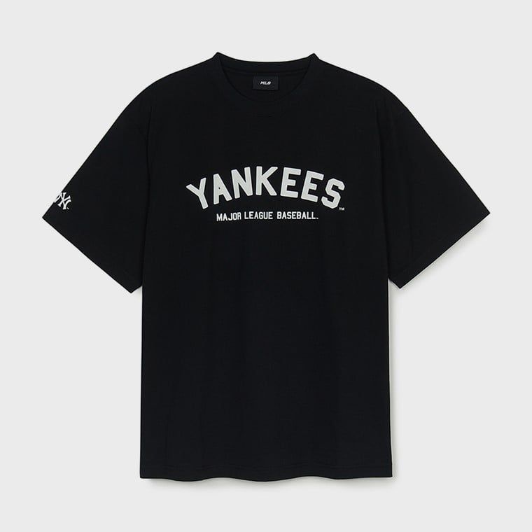  Áo thun MLB [Unisex] Varsity Big Logo Overfit NY Yankees - 3ATSV0253-50BKS 
