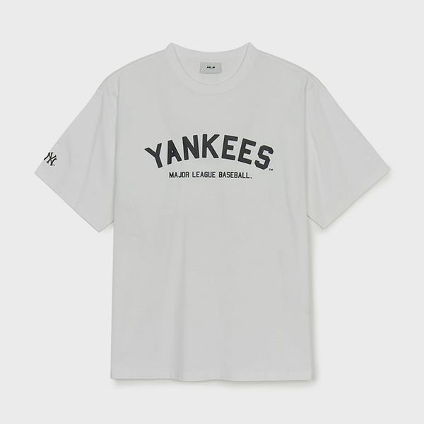  Áo thun MLB [Unisex] Varsity Big Logo Overfit NY Yankees - 3ATSV0253-50WHS 